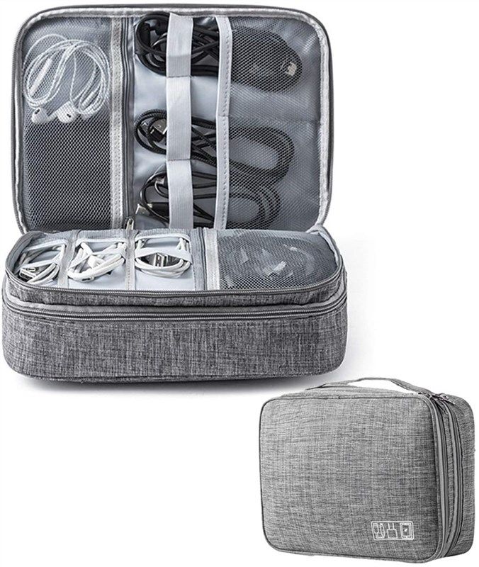 electronics organizer electronic accessories card(grey) 로고