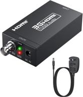 🔌 esynic hdmi to sdi converter: full hd 1080p adapter for camera & home theater, supporting sdi/hd-sdi/3g-sdi signals – with dc 5v /1a power adapter logo