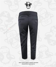 img 3 attached to 👖 Gently Tapered Black Bianco Trousers for Boys' Clothing with Improved SEO
