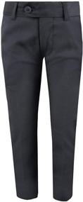 img 4 attached to 👖 Gently Tapered Black Bianco Trousers for Boys' Clothing with Improved SEO