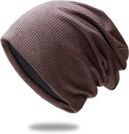 🧢 premium quality & stylish knit beanie with breathable fabric & elasticity: the ultimate skull cap hat logo