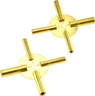 ⏰ jt6336-2 brass clock key set - se universal 4 prong for winding clocks, odd and even numbers (2 pc.) logo