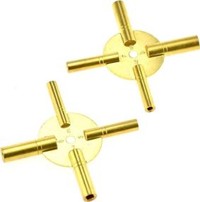 img 4 attached to ⏰ JT6336-2 Brass Clock Key Set - SE Universal 4 Prong for Winding Clocks, Odd and Even Numbers (2 PC.)