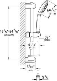 img 2 attached to Grohe 27243001 Euphoria Massage Shower