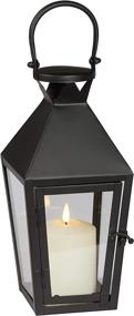 img 1 attached to 🕯️ Enhance your ambiance with Lights4fun’s Regular Black Metal Battery Operated LED Flameless Candle Lantern – Perfect for Indoor & Outdoor Use!