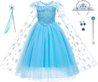 itvti girls blue princess costume for halloween cosplay and fancy dress parties, ages 2-8 logo