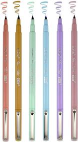 img 1 attached to 🖌️ Uchida Of America Le Pen Flex Pastel Colors Art Supplies, 6 Count (1 Pack)