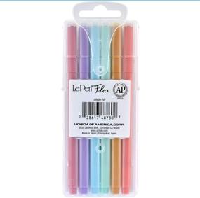 img 2 attached to 🖌️ Uchida Of America Le Pen Flex Pastel Colors Art Supplies, 6 Count (1 Pack)