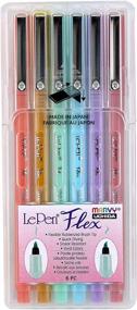 img 3 attached to 🖌️ Uchida Of America Le Pen Flex Pastel Colors Art Supplies, 6 Count (1 Pack)