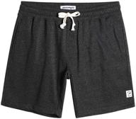 🩳 maamgic charcoal men's sleep & lounge shorts: ultimate comfort for workouts and relaxation logo