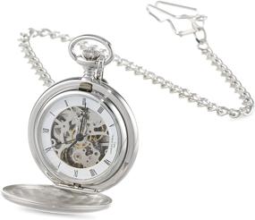 img 4 attached to 🕰️ Men's Mechanical Pocket Watches by Charles Hubert Paris, featuring an exquisite finish