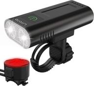 🚴 liyotd super bright bike lights front and back - usb c rechargeable 1200 lumens bicycle light set with 6400mah battery - ideal for night riding, road cycling, and mountain biking - led cycling accessories логотип