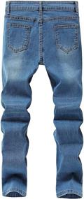 img 3 attached to 👖 Fashionably Rugged: Woskrge Stretch Distressed Destroyed Boys' Clothing & Jeans