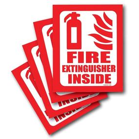 img 4 attached to Extinguisher Adhesive Sticker Compliance Signage