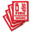 extinguisher adhesive sticker compliance signage logo