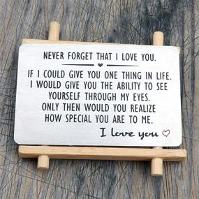 img 3 attached to Express Your Love with an Engraved Wallet Love Note: Perfect Anniversary Gift