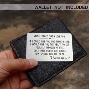 img 2 attached to Express Your Love with an Engraved Wallet Love Note: Perfect Anniversary Gift