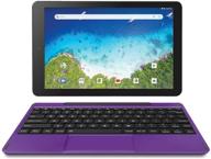 💜 rca 10" viking pro laptop tablet - 32gb, android 8.1 - detachable keyboard - purple logo