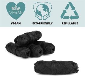 img 3 attached to 🌿 Natural Vegan Bamboo Charcoal Dental Floss Refills 5-Pack - Eco-Friendly, Plant-Based Candelilla Wax Floss with Mint Flavoring