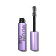 e.l.f. big mood mascara: achieve bold volume & instant lift with long-lasting voluminous lashes, infused with jojoba wax - black, 1.1 oz (10ml) logo