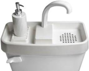 img 1 attached to 💦 Sink Twice: Efficient Toilet Tank Addition (15.25"-16.8" Measured with Lid Off)