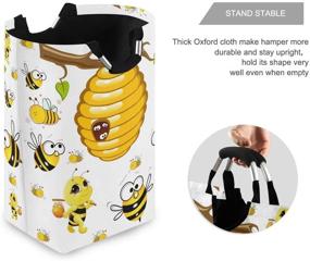 img 2 attached to XUWU Bumblebees Laundry Collapsible Organizer