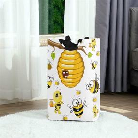 img 3 attached to XUWU Bumblebees Laundry Collapsible Organizer
