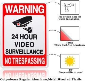 img 3 attached to Surveillance Trespassing Reflective Aluminum Waterproof