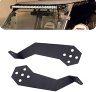 🚙 xjmoto compatible a-pillar led light bar mount brackets for utv polaris rzr 900 1000 800 (30''-32'', straight/curved) - 5 position fit logo