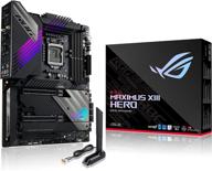 🎮 rog maximus xiii hero (wifi 6e) z590 lga 1200 atx gaming motherboard: pcie 4.0, 14+2 power stages, ddr4 5333+, dual 2.5gb lan, thunderbolt 4, 4x m.2/nvme ssd, aura rgb логотип