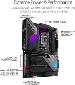 img 1 attached to 🎮 ROG Maximus XIII Hero (WiFi 6E) Z590 LGA 1200 ATX Gaming Motherboard: PCIe 4.0, 14+2 Power Stages, DDR4 5333+, Dual 2.5Gb LAN, Thunderbolt 4, 4X M.2/NVMe SSD, Aura RGB