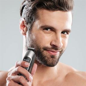 img 1 attached to 🧔 OPOVE Electric Beard Trimmer for Men, All-in-1 Multi-grooming Hair Trimmer Kit, Manscape, Body, Nose Trimmer, Cordless Clippers with Waterproof and Extended 115min Battery Life, Xmulti 3