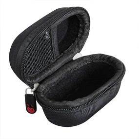 img 2 attached to Protective Hermitshell Travel Case for Skullcandy Sesh True Wireless Earbuds (Black)