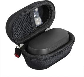 img 4 attached to Protective Hermitshell Travel Case for Skullcandy Sesh True Wireless Earbuds (Black)