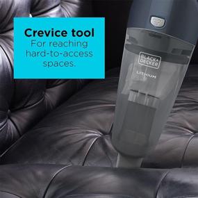 img 1 attached to 🧹 Efficient Black+Decker Handheld Vacuum 2Ah in Tech Gray (HNV220BCZ01FF) - Powerful Cleaning Solution