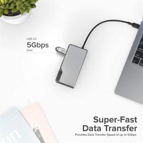 img 1 attached to 🔌 ALOGIC 5-in-1 USB C Fusion Hub: Type C Digital AV MultiPort PD Adapter, 4K HDMI, USB C 100W Power Delivery, 2 USB 3.0, 1Gbps Ethernet – Compatible with MacBook Pro/Air, M1 Mac, iPad Pro/Air, XPS, Surface & More