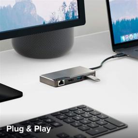 img 2 attached to 🔌 ALOGIC 5-in-1 USB C Fusion Hub: Type C Digital AV MultiPort PD Adapter, 4K HDMI, USB C 100W Power Delivery, 2 USB 3.0, 1Gbps Ethernet – Compatible with MacBook Pro/Air, M1 Mac, iPad Pro/Air, XPS, Surface & More