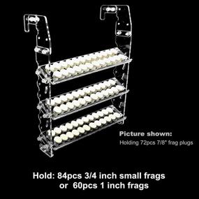 img 2 attached to 🐠 Reefing Art Large Vertical Frag Rack: Holds up to 84 Coral Frag Plugs for Secure and Organized Display