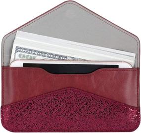 img 4 attached to Womens Wallet Envelope Credit Avocado Women's Handbags & Wallets for Wallets