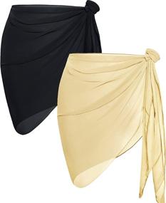 img 4 attached to 👙 Chiffon Swimwear Women's Clothing: Pieces Swimsuit Bathing