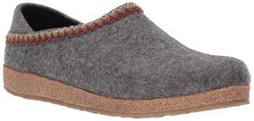 img 3 attached to 👟 Stylish and Comfortable Haflinger Unisex Zigzag Grey Medium Slippers: Boost your Fashion Game!