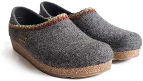 img 4 attached to 👟 Stylish and Comfortable Haflinger Unisex Zigzag Grey Medium Slippers: Boost your Fashion Game!