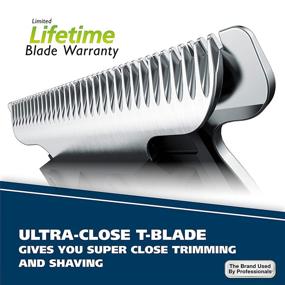 img 1 attached to 🔋 Wahl Aqua Blade Deluxe Trimming Kit - Rechargeable Wet Dry Lithium Ion with 4 Interchangeable Heads for Shaving, Detailing, & Grooming Beards, Mustaches, Stubble, Ear, Nose, & Body – Model 9899-100