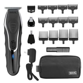 img 4 attached to 🔋 Wahl Aqua Blade Deluxe Trimming Kit - Rechargeable Wet Dry Lithium Ion with 4 Interchangeable Heads for Shaving, Detailing, & Grooming Beards, Mustaches, Stubble, Ear, Nose, & Body – Model 9899-100