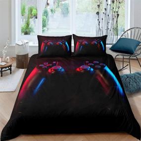 img 4 attached to 🎮 Erosebridal Teens Games Bedding Set: Enhance Gaming Experience with Boys Gamer Controller Duvet Cover Full Size!