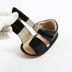 img 1 attached to Newborn Sandals Flexible Outdoor Toddler Boys' Shoes and Sandals