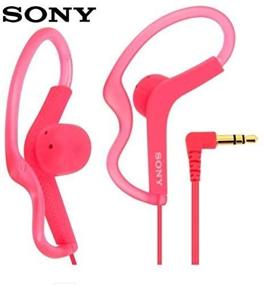 img 4 attached to Sony Extra Bass Active Sports In Ear Ear Bud Over The Ear Splashproof Premium Headphones Deep-Pink (Limited Edition)