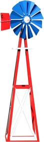img 1 attached to 9-Foot Powder Coated Backyard Windmill in 🌬️ Red, White, and Blue by Outdoor Water Solutions