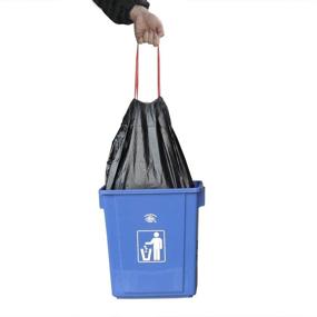 img 1 attached to 🗑️ Teyyvn 13 Gallon Tall Kitchen Drawstring Trash Bag, Black - 220 Count