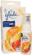 🌬️ enhance indoor air quality with glade scented air filter spray, hawaiian breeze, 2 oz, fshb logo